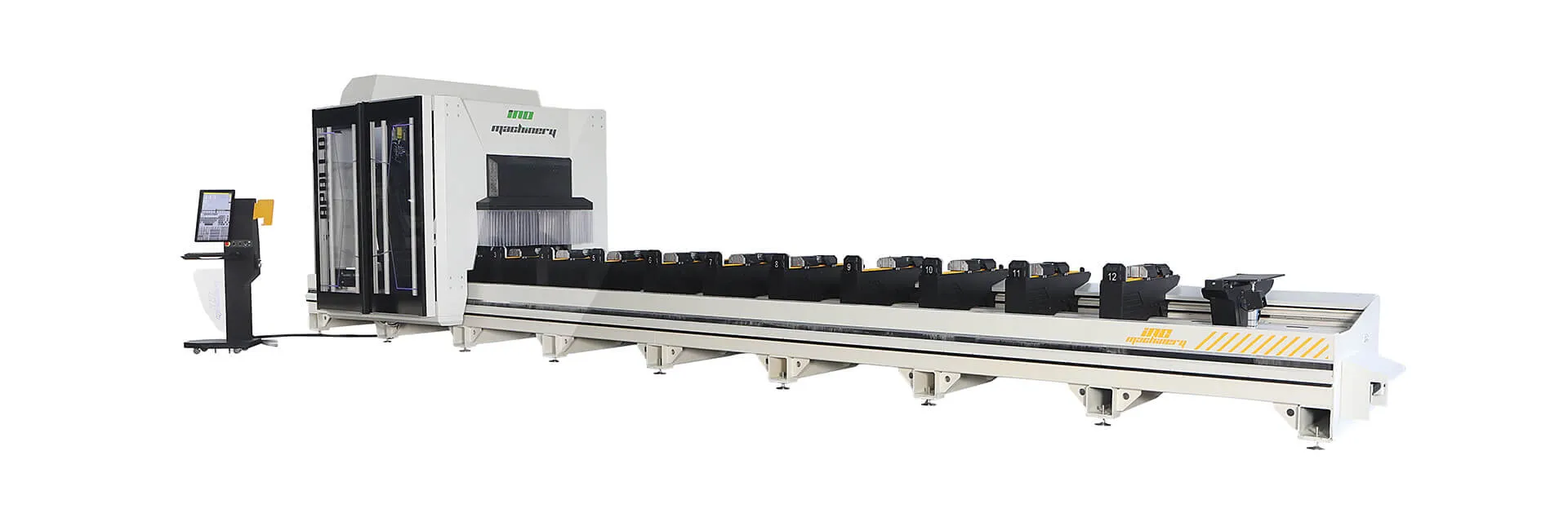 Centro de corte e usinagem de perfis CNC INO Apollo de 5 eixos