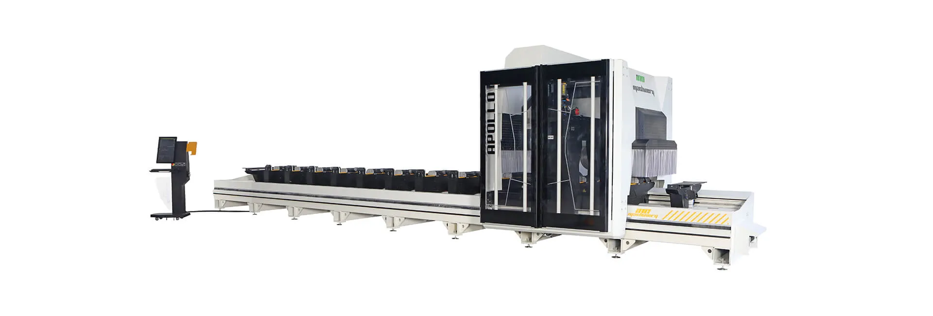 Centro de corte e usinagem de perfis CNC INO Apollo de 5 eixos