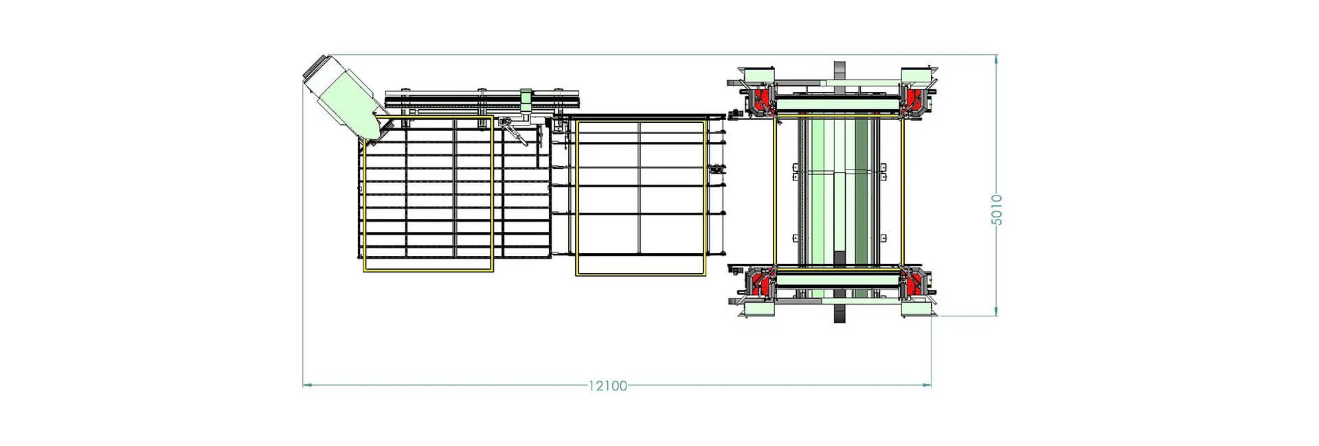 Ino MILANO – Linha de soldadura de PVC com 4 cabeças e limpeza de cantos por CNC